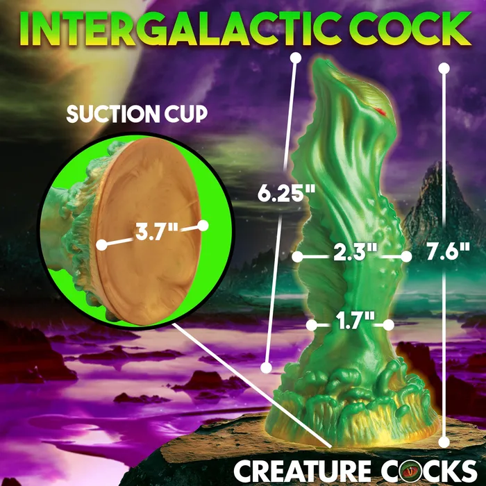 Dildos | Creature Cocks Nebula Alien Silicone Dildo Anal Plug Fantasy Dong Sex Toy - Xr Brands