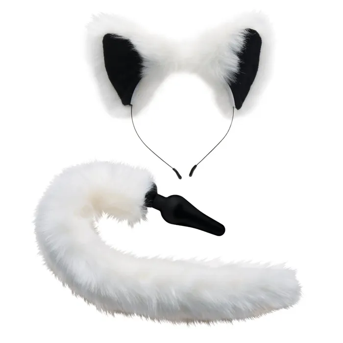 Tailz Anal | Anal Plug and Ears Set White Fox Tail Tailz Anal | Anal Plug and Ears Set White Fox Tail