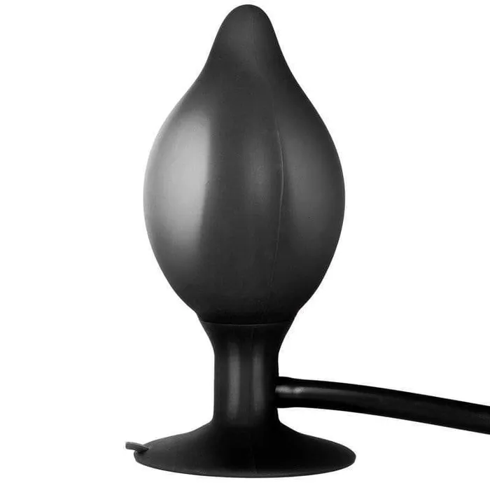 Anal | California Exotic Black Silicone Inflatable Medium Anal Plug