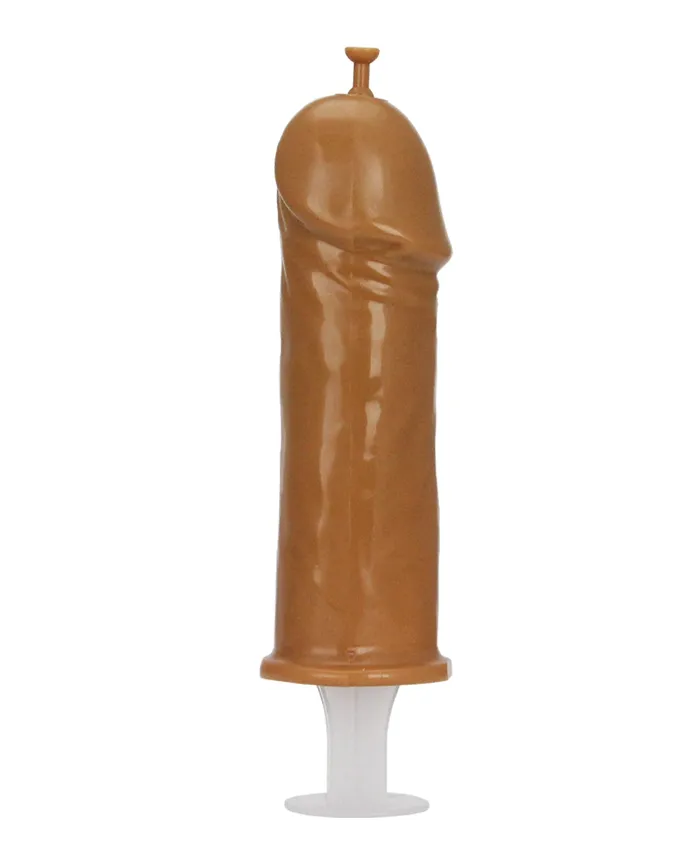 Vibrators | Hott Products Pecker Shot Syringe - Brown