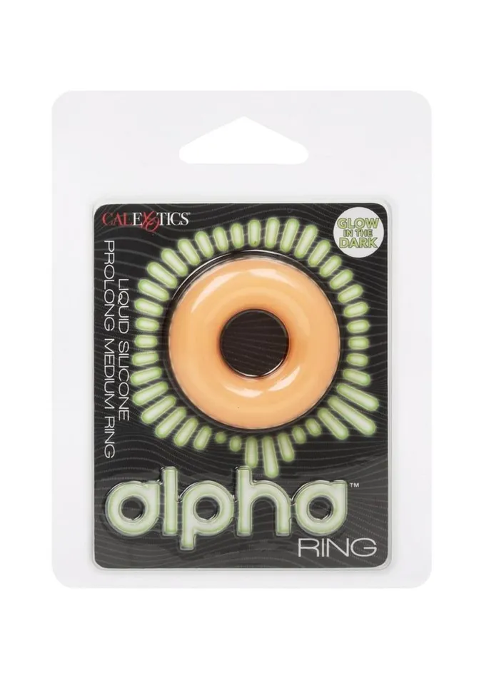 Alpha Glow In The Dark Liquid Silicone Prolong Medium Ring Alpha Female Sex Toys