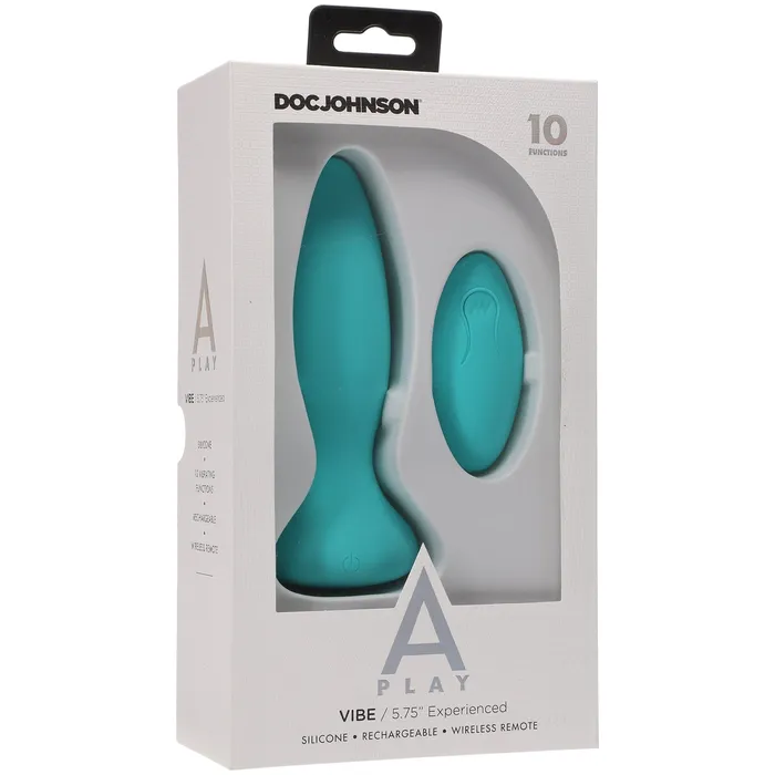 Anal APlay Rechargeable Silicone Experienced Anal Plug w Remote Doc Johnson