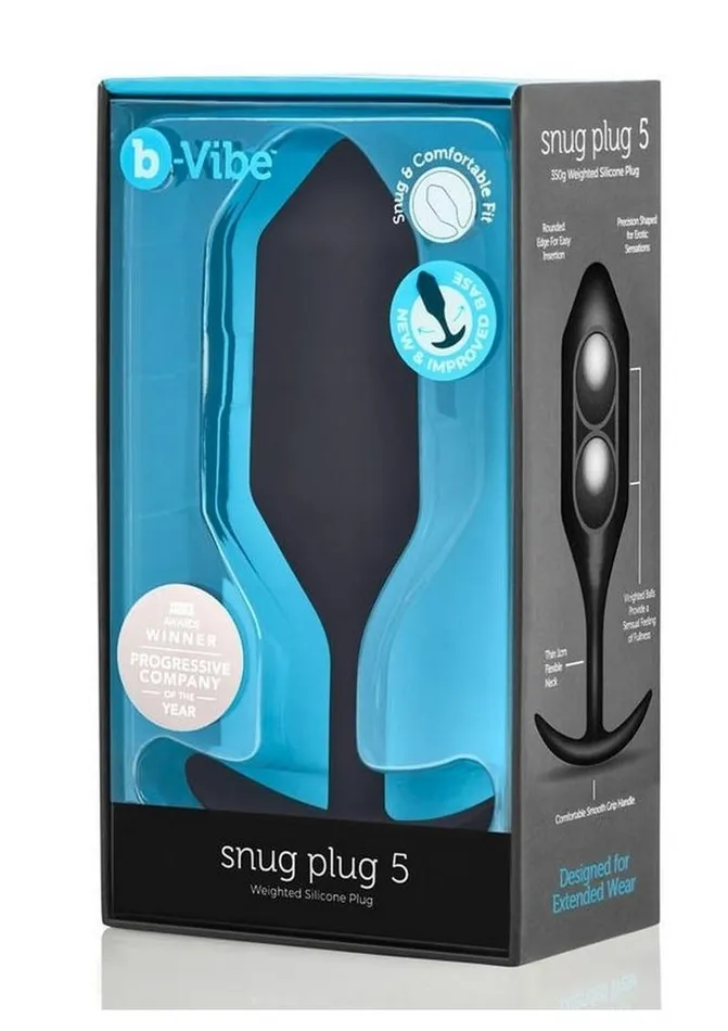 Anal BVibe Snug Plug 5 Silicone Weighted Anal Plug bVibe