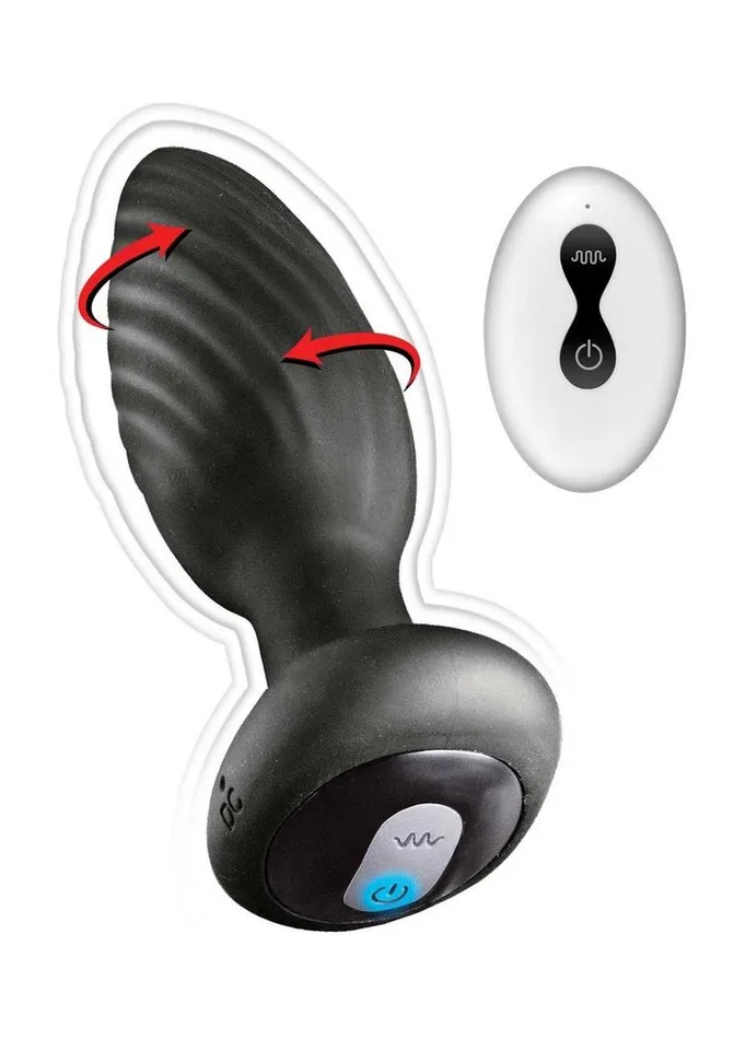 AssSation Male Sex Toys AssSation Remote Vibrating and Rotating Rechargeable Silicone Anal Plug