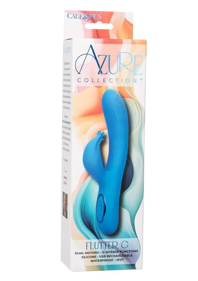 Azure Collection Female Sex Toys Azure Collection Flutter G Rechargeable Silicone Vibrator