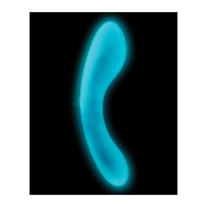 BMS Enterprises Dildos The Mini Swan Wand Glow In The Dark Blue