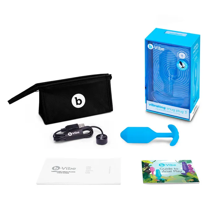 BVibe Anal bVibe Vibrating Snug Plug 3 L Blue