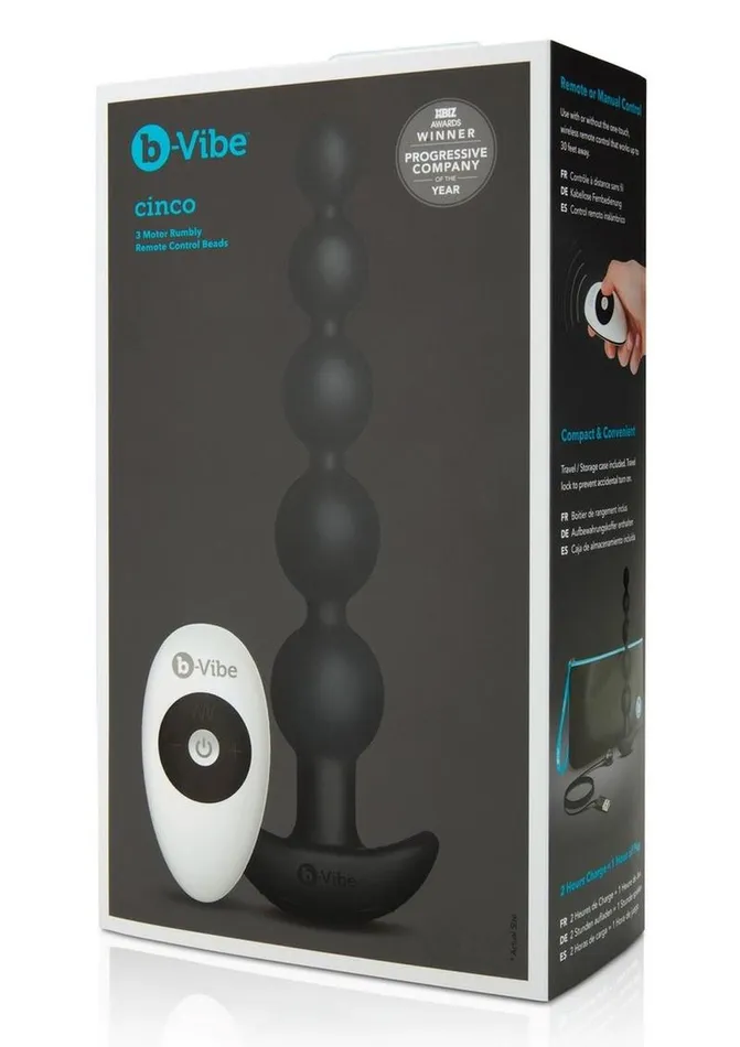 bVibe BVibe Cinco Rechargeable Silicone Anal Beads Anal bVibe BVibe Cinco Rechargeable Silicone Anal Beads Anal