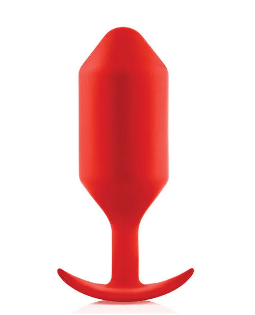 bVibe Weighted Snug Plug 6 515 G Red Cotr INC Anal