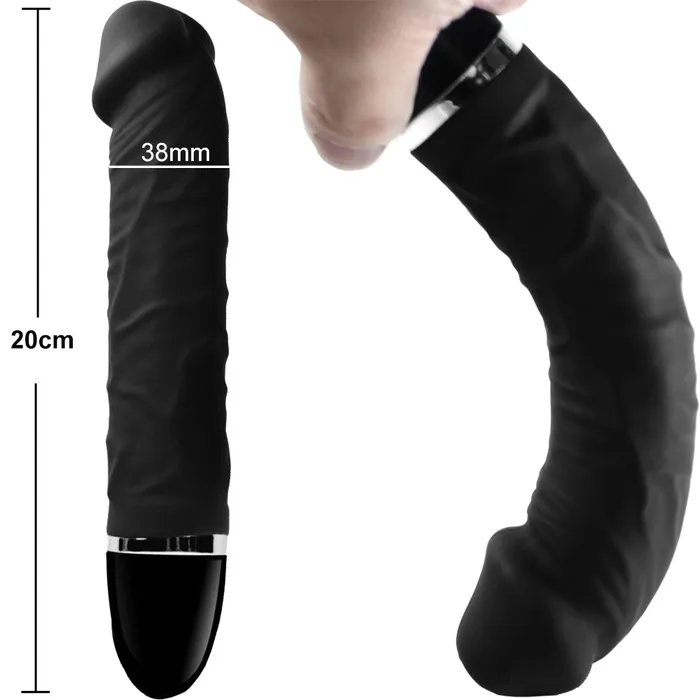 Bebuzzed Alberto Veined GSpot Vibrator Liquid Silicone USB Black BeBuZZed Female Sex Toys