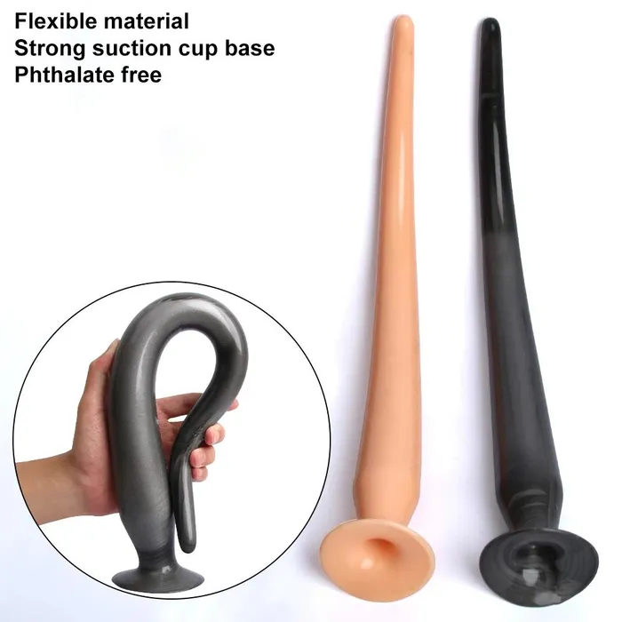 BEBUZZED Anal Bebuzzed Snake 50cm Anal Dildo Big Butt Plug Black