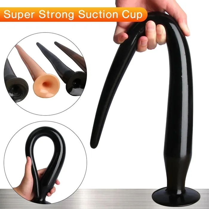 BEBUZZED Anal Bebuzzed Snake 50cm Anal Dildo Big Butt Plug Black