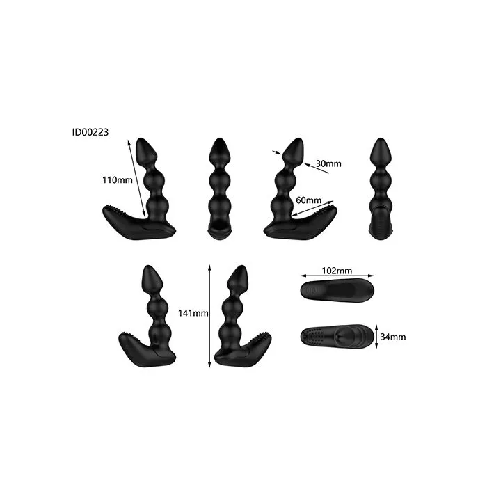 Bendz Bendable Prostate Perineum Massager Black Libertybelle Marketing Anal