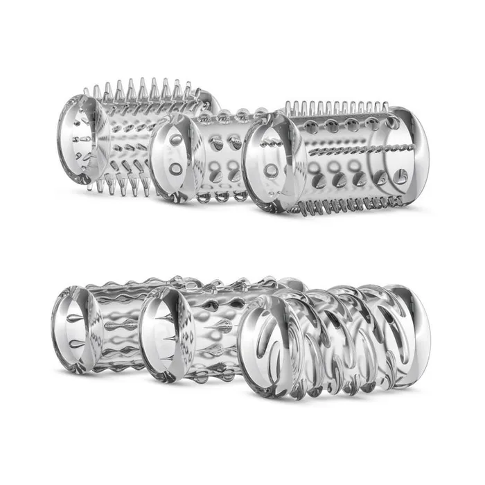 Blush Novelties Dildos Blush Stay Hard Cock Sleeve Kit Clear Set of 6