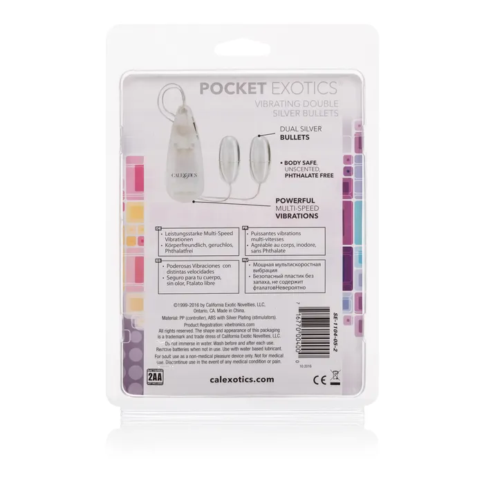 CalExotics Pocket Exotics Double Bullets Dildos