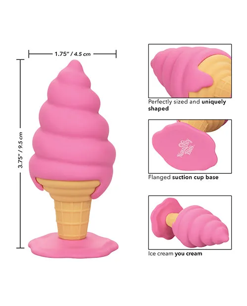 California Exotic Novelties Anal Yum Bum Ice Cream Cone Butt Plug Pink