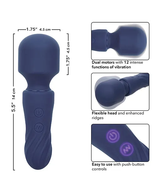 California Exotic Novelties Vibrators Charisma Charm Wand Massager Blue