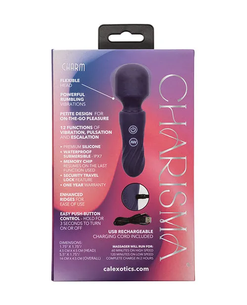 California Exotic Novelties Vibrators Charisma Charm Wand Massager Blue