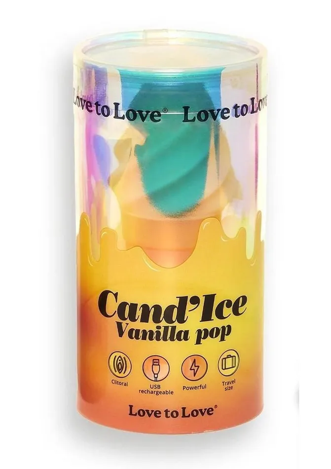 Candice Rechargeable Silicone Clitoral Stimulator Vanilla Pop Love to Love Female Sex Toys