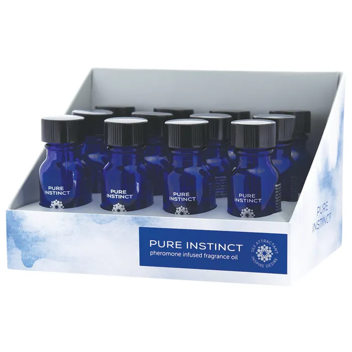 Classic Erotica Pure Instinct 15ml Bottle w Glass Wand Pure Instinct Dildos