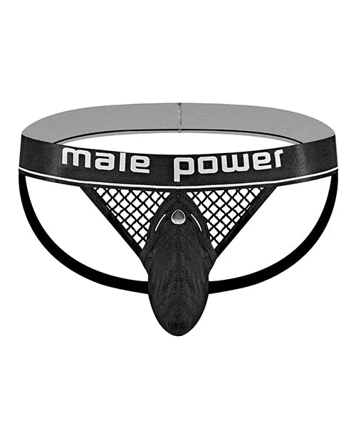 Comme Ci Comme Ca Male Sex Toys Male Power Fishnet Cock Ring Jock Black LXL