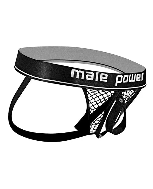 Comme Ci Comme Ca Male Sex Toys Male Power Fishnet Cock Ring Jock Black LXL