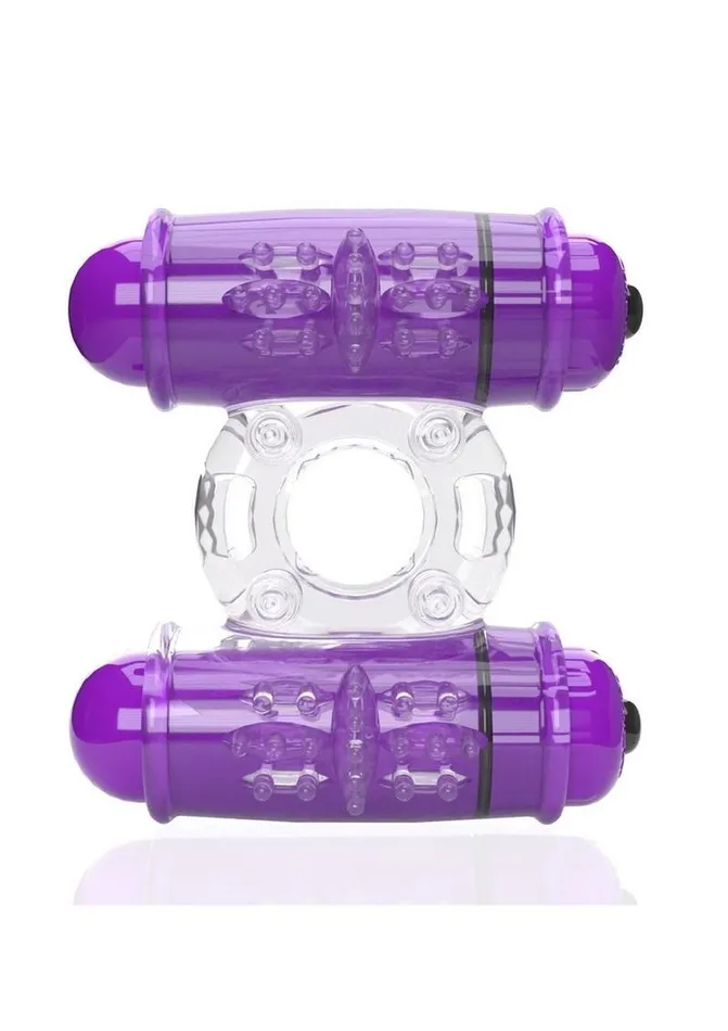 Couples Screaming O 4t Double Wammy Silicone Rechargeable Dual Vibrating Couples Cock Ring