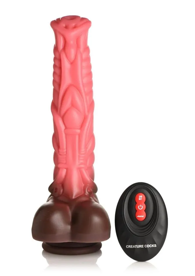 Creature Cocks Female Sex Toys Creature Cocks Deluxe Centaur Thrusting and Vibrating Rechargeable Silicone Dildo
