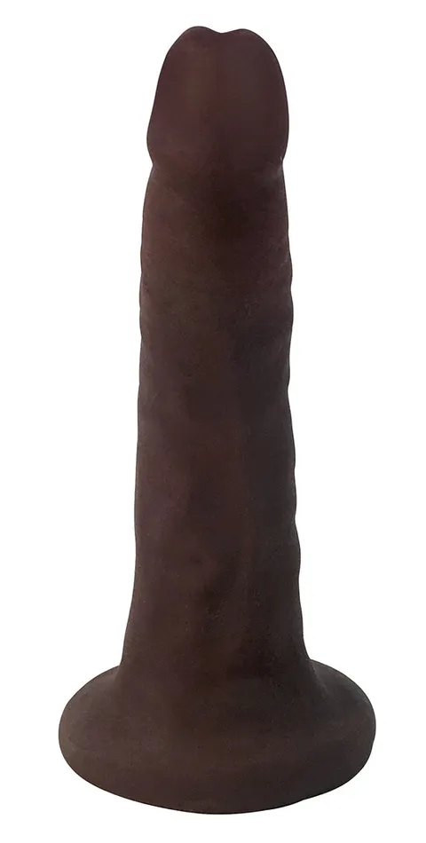 Curve Toys Dildos Easy Riders 6 Slim Bioskin Dildo Chocolate