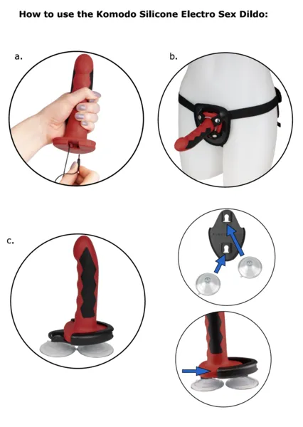 Cyrex Ltd Dildos Electrastim Silicone Fusion Komodo Dildo