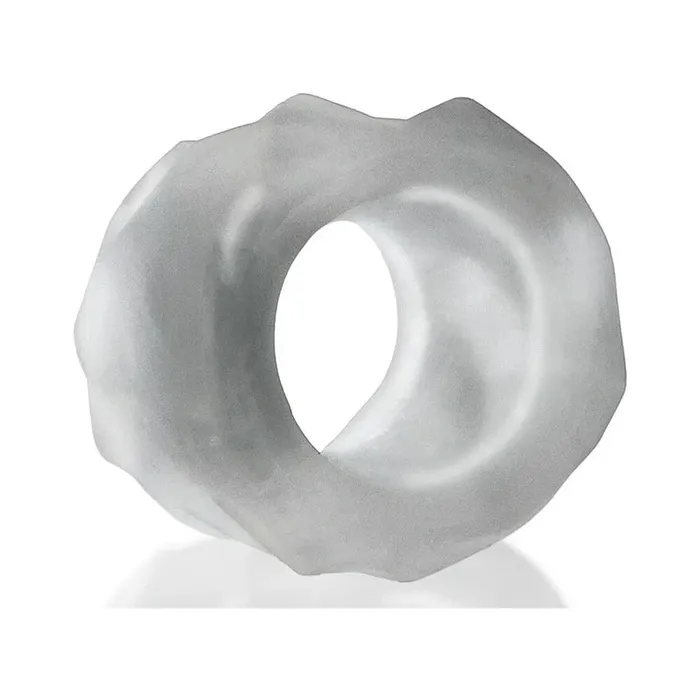 Dildos Blue Ox Designs LLCDba Oxballs Hunky Junk Fractal Ballstretcher Clear Ice