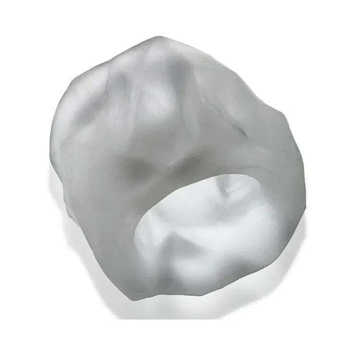 Dildos Blue Ox Designs LLCDba Oxballs Hunky Junk Fractal Ballstretcher Clear Ice