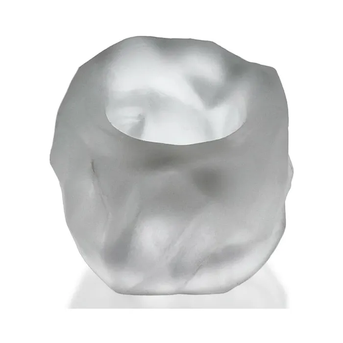 Dildos Blue Ox Designs LLCDba Oxballs Hunky Junk Fractal Ballstretcher Clear Ice