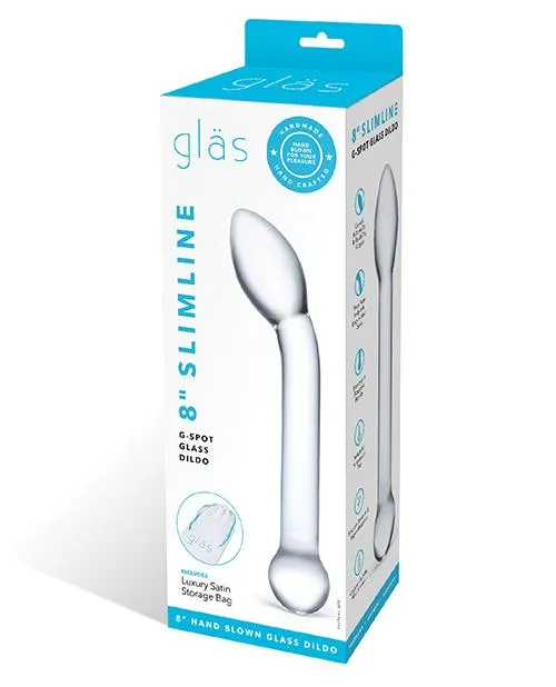 Dildos Electric Eel INC Glas 8 Slimline GSpot Glass Dildo