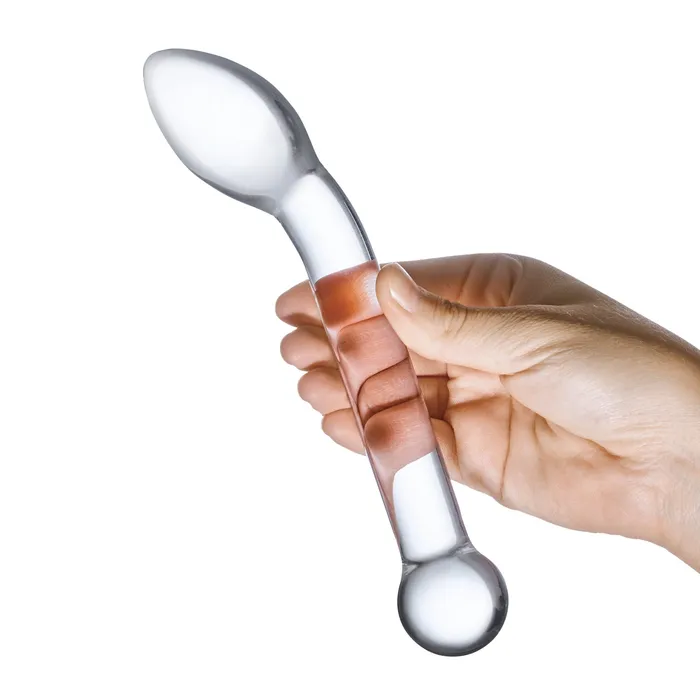 Dildos Electric Eel INC Glas 8 Slimline GSpot Glass Dildo