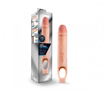 Dildos Nice and nasty Bz Performance 10 Inch Cock Sheath Penis Extender Vanilla