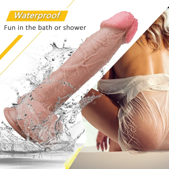 Dildos Sorlove 10 Inch big Waterproof DualDensity Textured Realistic Silicone Dildo