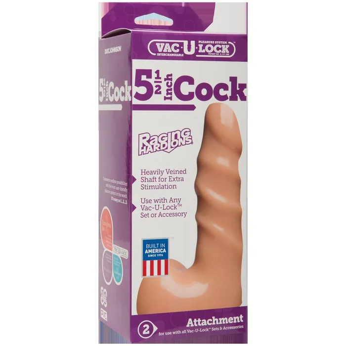Dildos VacULock Raging HardOn Realistic Cock Doc Johnson