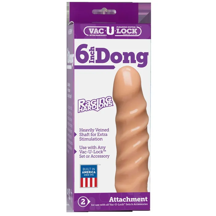 Dildos VacULock Raging HardOn Realistic Cock Doc Johnson
