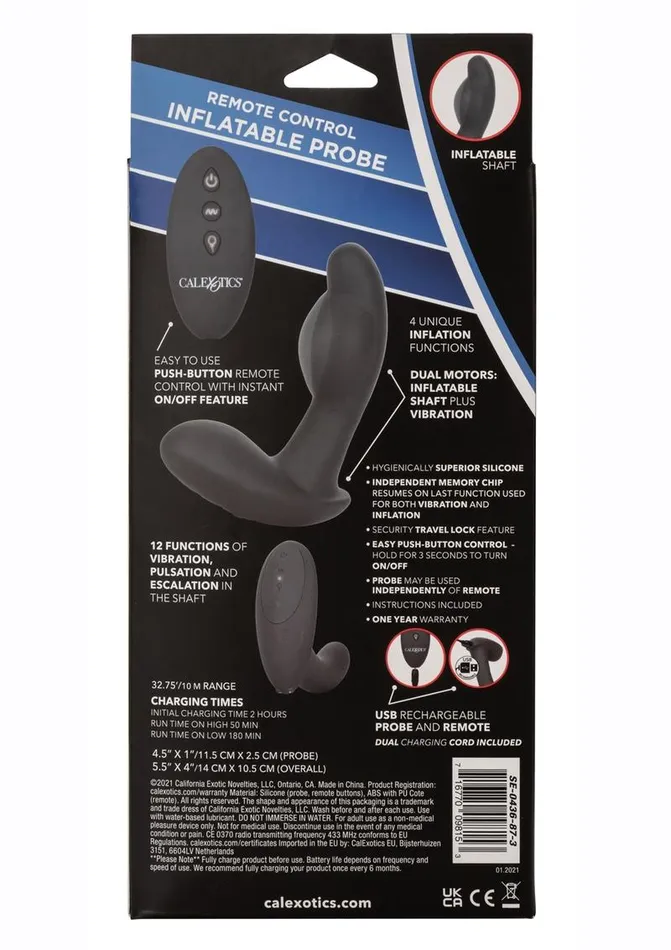 Eclipse Remote Control Inflatable Silicone Anal Probe Eclipse Male Sex Toys