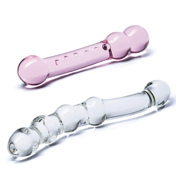 Electric Eel INC Glas 2 Pc Double Pleasure Glass Dildo Set Dildos