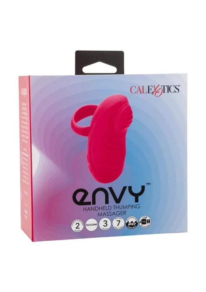 Envy Envy Handheld Thumping Rechargeable Silicone Massager Female Sex Toys