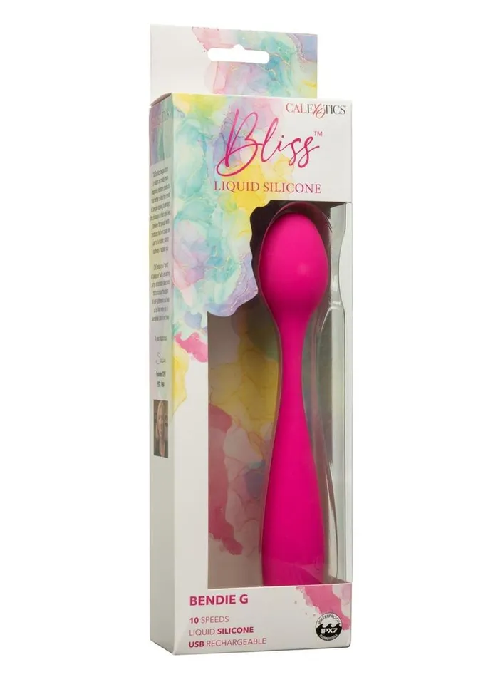 Female Sex Toys Bliss by CalExotics Bliss Liquid Silicone Bendie G Rechargeable GSpot Vibrator