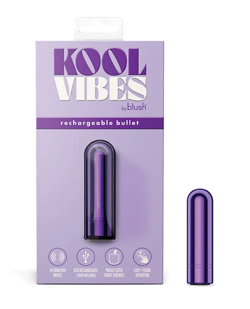 Female Sex Toys Blush Novelties Kool Vibes Mini Bullet Grape