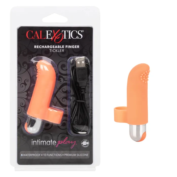 Female Sex Toys CalExotics Intimate Play Rechargeable Finger Tickler