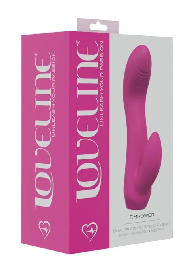 Female Sex Toys Loveline Loveline Empower Rechargeable Dual Motor 10 Speed Rabbit Vibrator