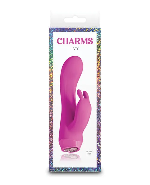 Female Sex Toys Ns Novelties INC Charms Ivy Mini Rabbit Vibrator Magenta