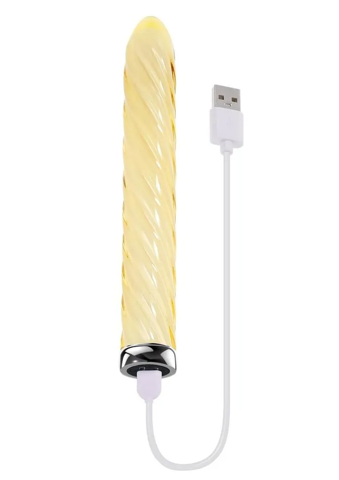 Female Sex Toys Playboy Playboy Twist Of Fate Rechargeable Glass Twirling Vibrator