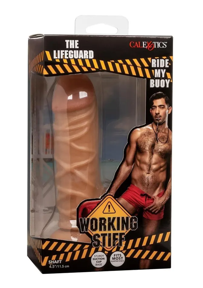 Female Sex Toys Working Stiff Working Stiff The Lifeguard Realistic Posable Dildo with Suction Cup