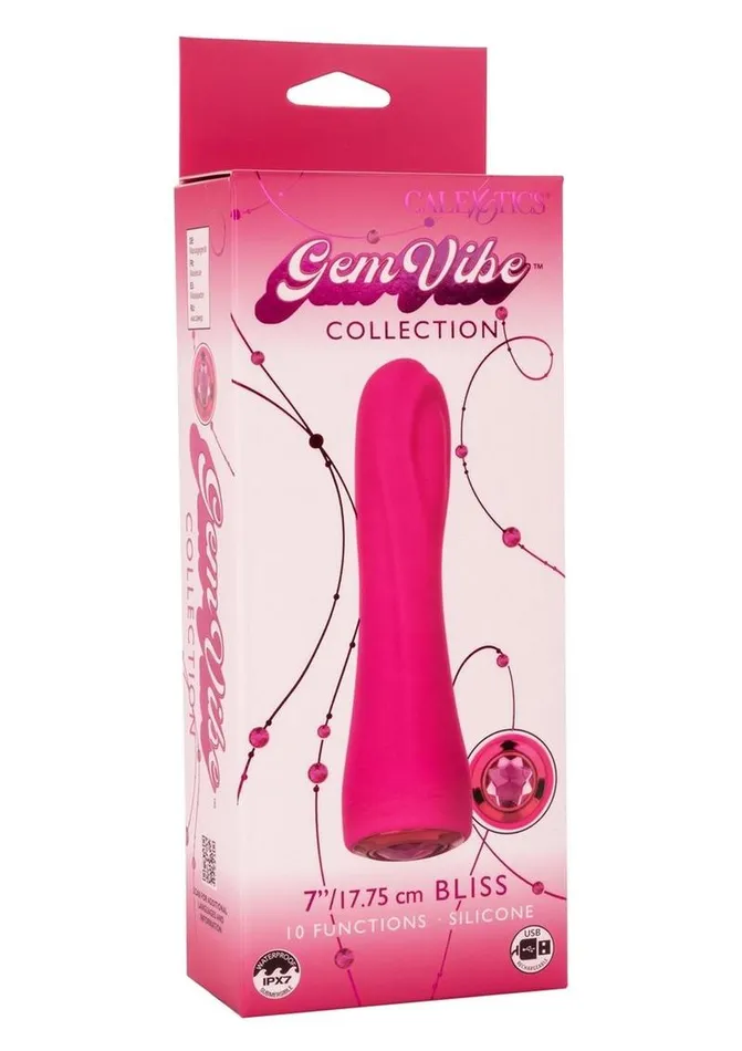 Gem Vibe Gem Vibe Collection Bliss Rechargeable Silicone GSpot Vibrator Female Sex Toys